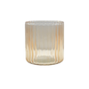 KAARSHOUDER GERIBBELD GLAS WHITE